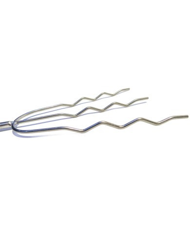 KIJEK DO KIEŁBASEK - WIDEŁKA POTRÓJNA KARBOWANA 5szt