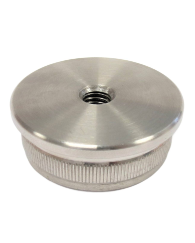 ZAŚLEPKA WBIJANA Z GWINTEM M8 SZLIF FI 42,4x2 NIERDZEWNA GAT. 304