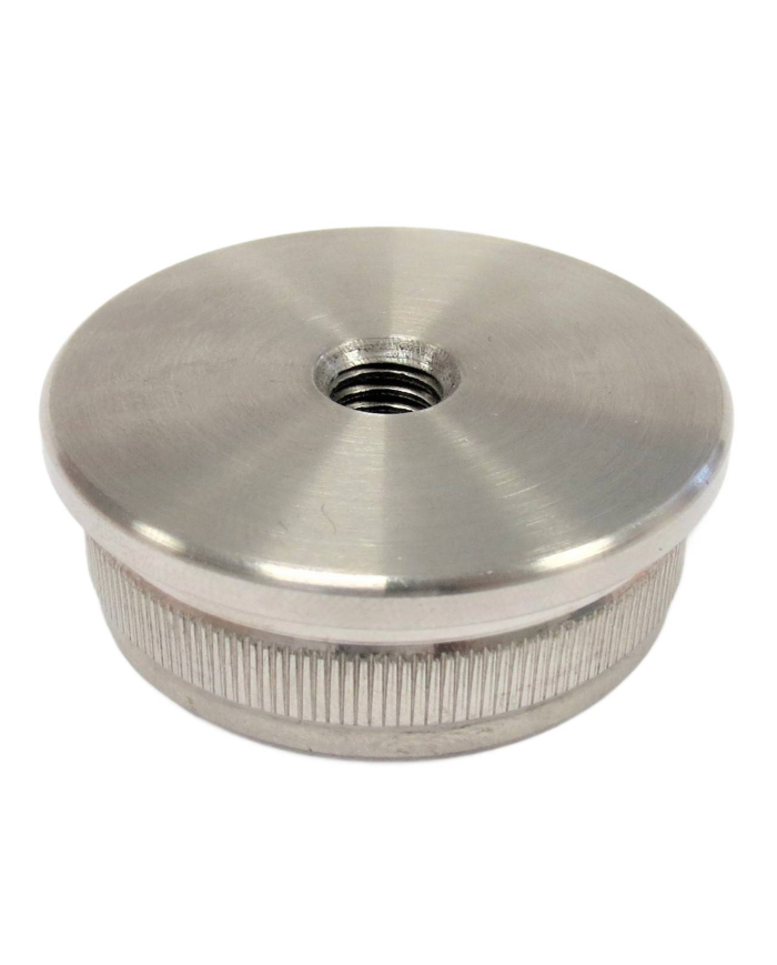 ZAŚLEPKA WBIJANA Z GWINTEM M8 SZLIF FI 42,4x2 NIERDZEWNA GAT. 304