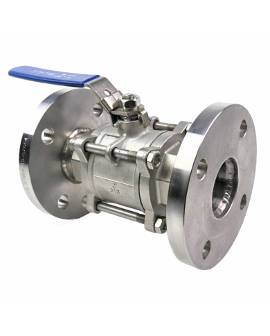 ZAWÓR NIERDZEWNY  KULOWY KOŁNIERZOWY 2-CZĘŚCIOWY 1" GAT. 316