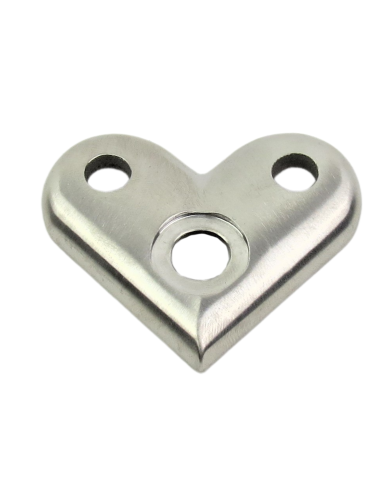 BLASZKA MONTAŻOWA NIERDZEWNA NAROŻNA 90° SZLIF POD RURĘ 42,4X2 304