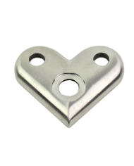 BLASZKA MONTAŻOWA NIERDZEWNA NAROŻNA 90° SZLIF POD RURĘ 42,4X2 304