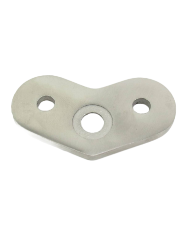 BLASZKA MONTAŻOWA NIERDZEWNA NAROŻNA 90° SZLIF POD PROFIL 40X40X2 304