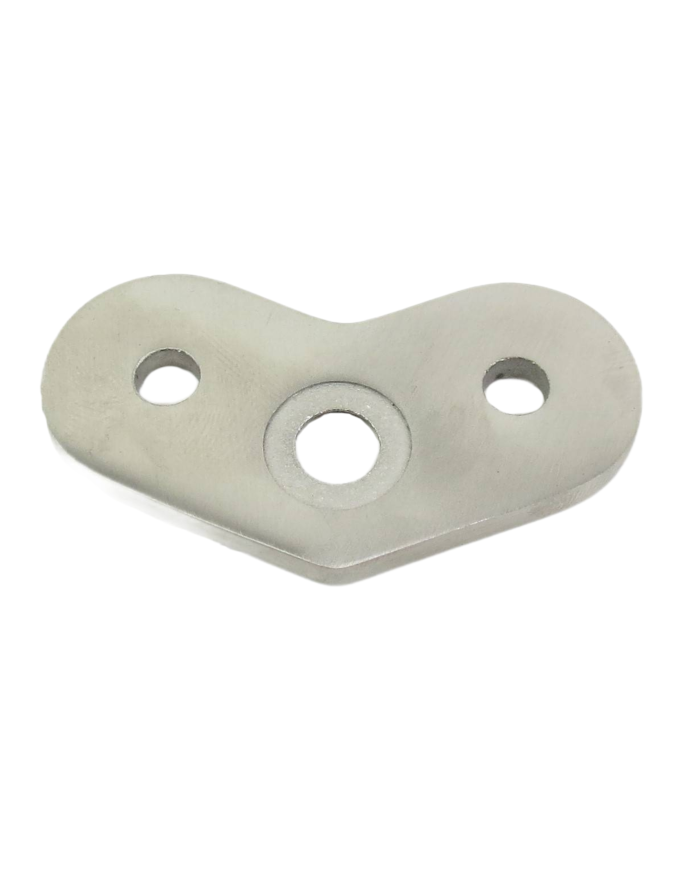 BLASZKA MONTAŻOWA NIERDZEWNA NAROŻNA 90° SZLIF POD PROFIL 40X40X2 304