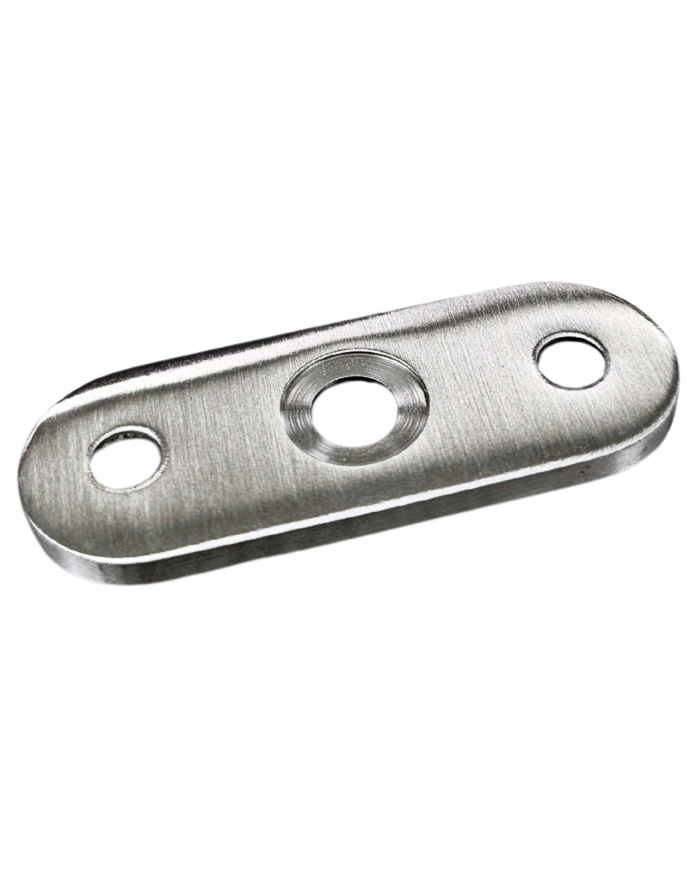 BLASZKA MONTAŻOWA NIERDZEWNA STANDARD SZLIF POD PROFIL 40X40X2 304