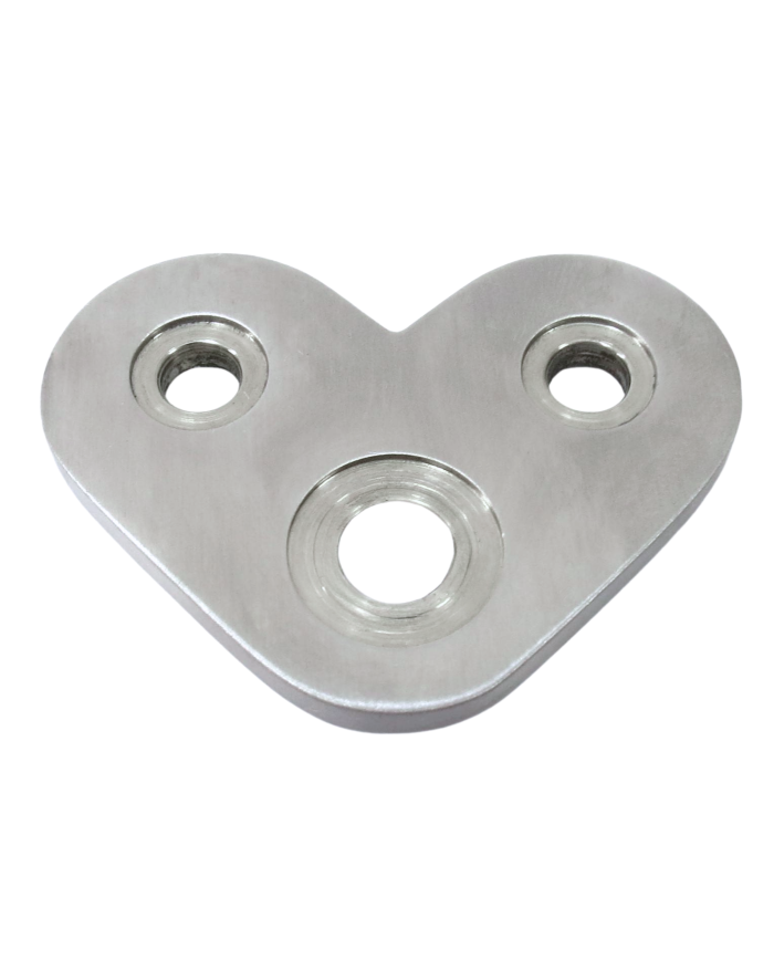 BLASZKA MONTAŻOWA NIERDZEWNA NAROŻNA 135° SZLIF POD PROFIL 40X40X2 304