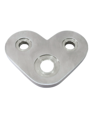 BLASZKA MONTAŻOWA NIERDZEWNA NAROŻNA 135° SZLIF POD PROFIL 40X40X2 304