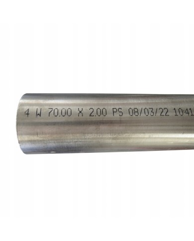 Rura nierdzewna 204x2 mm AISI 304 do cięcia SUROWA 1mb